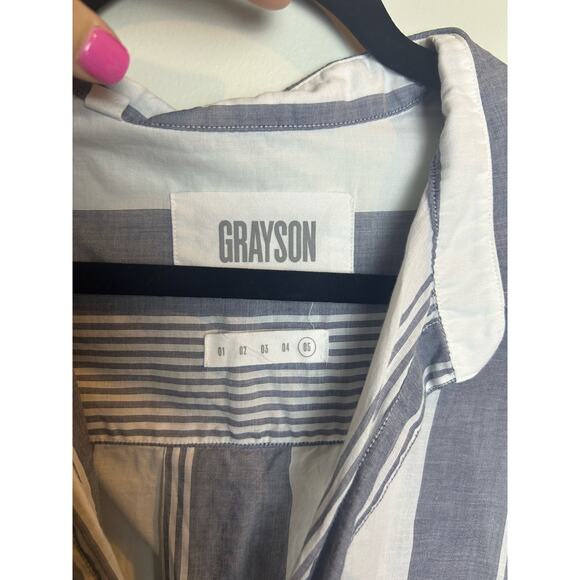 Grayson The Hero Striped Button Down Shirt Size XL Classic Striped Long Sleeve - Picture 3 of 8